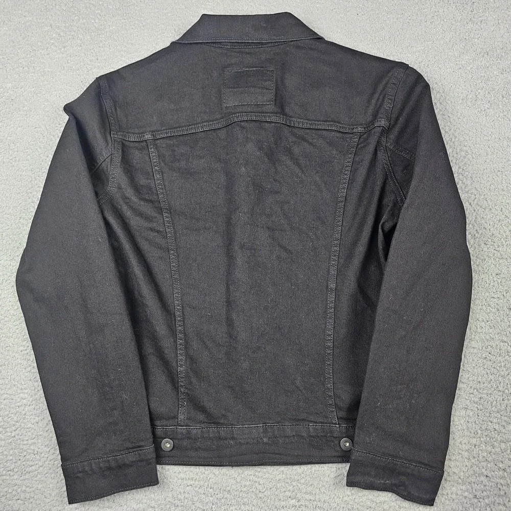 Levi's Trucker Jacket Mens Size M Black Denim 72334-0223 Stretch Cotton NWT - Picture 3 of 10